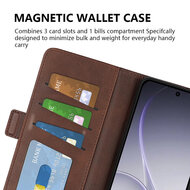 Oppo Reno15 F / Oppo Reno15 FS Hoesje - MobyDefend Luxe Wallet Book Case (Sluiting Zijkant) - Blauw