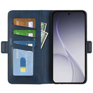 Oppo Reno15 F / Oppo Reno15 FS Hoesje - MobyDefend Luxe Wallet Book Case (Sluiting Zijkant) - Blauw