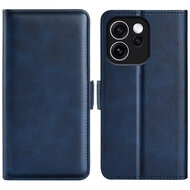 Oppo Reno15 F / Oppo Reno15 FS Hoesje - MobyDefend Luxe Wallet Book Case (Sluiting Zijkant) - Blauw