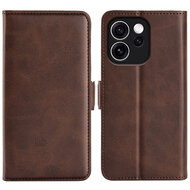 Oppo Reno15 F / Oppo Reno15 FS Hoesje - MobyDefend Luxe Wallet Book Case (Sluiting Zijkant) - Bruin