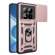 Xiaomi Redmi Note 15 Pro 4G Hoesje - MobyDefend Pantsercase Met Draaibare Ring - Ros&eacute;