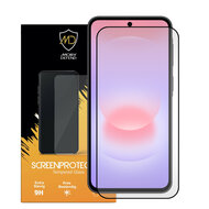 Samsung Galaxy A37 Screenprotector - MobyDefend Screensaver Met Zwarte Randen - Gehard Glas 