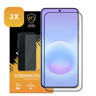 2-Pack Samsung Galaxy A57 Screenprotectors - MobyDefend Screensavers Met Zwarte Randen - Gehard Glas 