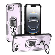 iPhone 16e / iPhone 17e Hoesje - MobyDefend Dubbelgelaagde Pantsercase Met Standaard - Roze