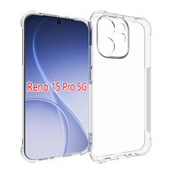 Oppo Reno15 Pro Hoesje - MobyDefend Transparante Shockproof TPU Backcover - Verstevigde Hoeken - Volledig Doorzichtig