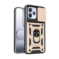 Oppo Reno15 Hoesje - MobyDefend Pantsercase Met Draaibare Ring - Goud