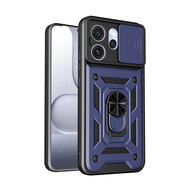 Oppo Reno15 Pro Hoesje - MobyDefend Pantsercase Met Draaibare Ring - Blauw