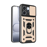 Oppo Reno15 Pro Hoesje - MobyDefend Pantsercase Met Draaibare Ring - Goud