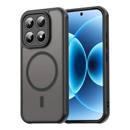 Xiaomi 17 Hoesje - MobyDefend MagSafe Case Mat Transparant Met Gekleurde Rand - Zwart