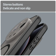 Xiaomi 17 Ultra Hoesje - MobyDefend MagSafe Case Mat Transparant Met Gekleurde Rand - Zwart