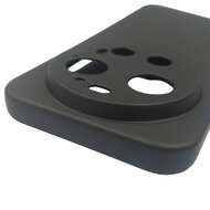 Xiaomi 17 Ultra Hoesje - MobyDefend TPU Backcover - Mat Zwart