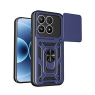 Xiaomi 17 Hoesje - MobyDefend Pantsercase Met Draaibare Ring - Blauw