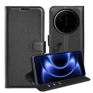 Xiaomi 17 Ultra Hoesje - MobyDefend Kunstleren Wallet Book Case (Sluiting Voorkant) - Zwart