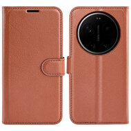 Xiaomi 17 Ultra Hoesje - MobyDefend Kunstleren Wallet Book Case (Sluiting Voorkant) - Bruin