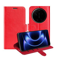 Xiaomi 17 Ultra Hoesje - MobyDefend Wallet Book Case (Sluiting Achterkant) - Rood