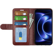 Xiaomi 17 Ultra Hoesje - MobyDefend Wallet Book Case (Sluiting Achterkant) - Bruin