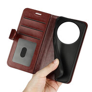 Xiaomi 17 Ultra Hoesje - MobyDefend Wallet Book Case (Sluiting Achterkant) - Bruin