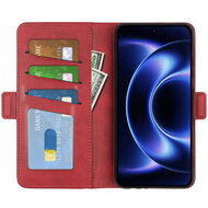 Xiaomi 17 Ultra Hoesje - MobyDefend Luxe Wallet Book Case (Sluiting Zijkant) - Rood