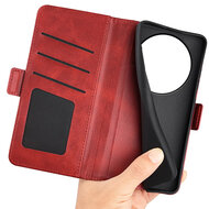 Xiaomi 17 Ultra Hoesje - MobyDefend Luxe Wallet Book Case (Sluiting Zijkant) - Rood