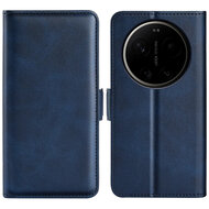 Xiaomi 17 Ultra Hoesje - MobyDefend Luxe Wallet Book Case (Sluiting Zijkant) - Blauw