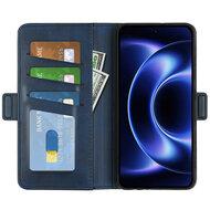 Xiaomi 17 Ultra Hoesje - MobyDefend Luxe Wallet Book Case (Sluiting Zijkant) - Blauw