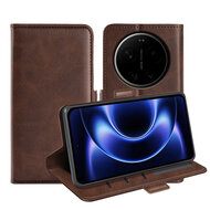 Xiaomi 17 Ultra Hoesje - MobyDefend Luxe Wallet Book Case (Sluiting Zijkant) - Bruin