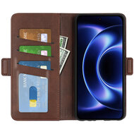 Xiaomi 17 Ultra Hoesje - MobyDefend Luxe Wallet Book Case (Sluiting Zijkant) - Bruin