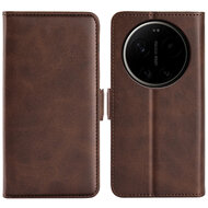 Xiaomi 17 Ultra Hoesje - MobyDefend Luxe Wallet Book Case (Sluiting Zijkant) - Bruin