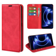 Xiaomi 17 Ultra Hoesje - MobyDefend Luxe Wallet Bookcase (Magnetische Sluiting) - Rood
