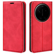 Xiaomi 17 Ultra Hoesje - MobyDefend Luxe Wallet Bookcase (Magnetische Sluiting) - Rood