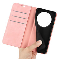 Xiaomi 17 Ultra Hoesje - MobyDefend Luxe Wallet Bookcase (Magnetische Sluiting) - Roze