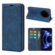 Xiaomi 17 Ultra Hoesje - MobyDefend Luxe Wallet Bookcase (Magnetische Sluiting) - Blauw