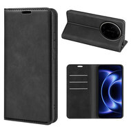 Xiaomi 17 Ultra Hoesje - MobyDefend Luxe Wallet Bookcase (Magnetische Sluiting) - Zwart