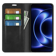 Xiaomi 17 Ultra Hoesje - MobyDefend Luxe Wallet Bookcase (Magnetische Sluiting) - Zwart