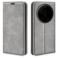 Xiaomi 17 Ultra Hoesje - MobyDefend Luxe Wallet Bookcase (Magnetische Sluiting) - Grijs