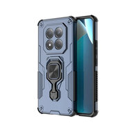 Xiaomi Redmi Note 15 Pro 4G Hoesje - MobyDefend Dubbelgelaagde Pantsercase Met Standaard - Blauw