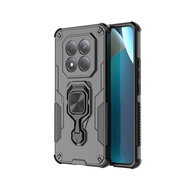 Xiaomi Redmi Note 15 Pro 4G Hoesje - MobyDefend Dubbelgelaagde Pantsercase Met Standaard - Zwart