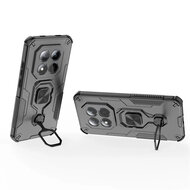Xiaomi Redmi Note 15 Pro 4G Hoesje - MobyDefend Dubbelgelaagde Pantsercase Met Standaard - Zwart