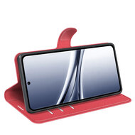 Xiaomi Redmi Note 15 4G Hoesje - MobyDefend Kunstleren Wallet Book Case (Sluiting Voorkant) - Rood