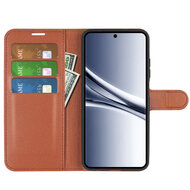 Xiaomi Redmi Note 15 4G Hoesje - MobyDefend Kunstleren Wallet Book Case (Sluiting Voorkant) - Bruin