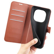 Xiaomi Redmi Note 15 4G Hoesje - MobyDefend Kunstleren Wallet Book Case (Sluiting Voorkant) - Bruin