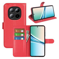 Xiaomi Redmi Note 15 5G Hoesje - MobyDefend Kunstleren Wallet Book Case (Sluiting Voorkant) - Rood
