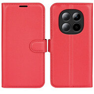 Xiaomi Redmi Note 15 5G Hoesje - MobyDefend Kunstleren Wallet Book Case (Sluiting Voorkant) - Rood