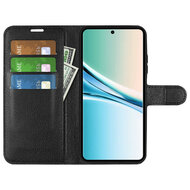 Xiaomi Redmi Note 15 5G Hoesje - MobyDefend Kunstleren Wallet Book Case (Sluiting Voorkant) - Zwart
