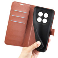 Xiaomi Redmi Note 15 5G Hoesje - MobyDefend Kunstleren Wallet Book Case (Sluiting Voorkant) - Bruin