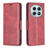 Xiaomi Redmi Note 15 5G Hoesje - MobyDefend Wallet Book Case Met Koord - Rood