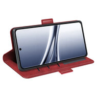Xiaomi Redmi Note 15 5G Hoesje - MobyDefend Luxe Wallet Book Case (Sluiting Zijkant) - Rood