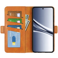 Xiaomi Redmi Note 15 5G Hoesje - MobyDefend Luxe Wallet Book Case (Sluiting Zijkant) - Lichtbruin