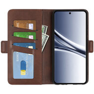 Xiaomi Redmi Note 15 5G Hoesje - MobyDefend Luxe Wallet Book Case (Sluiting Zijkant) - Bruin