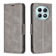 Xiaomi Redmi Note 15 Pro 4G Hoesje - MobyDefend Wallet Book Case Met Koord - Grijs